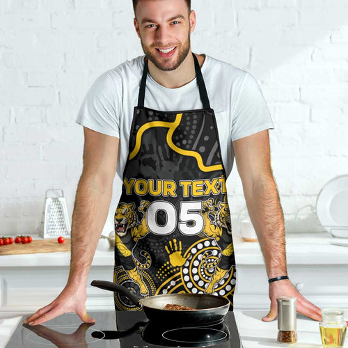 Custom Richmond Football Apron Aboriginal Dot Art Pattern