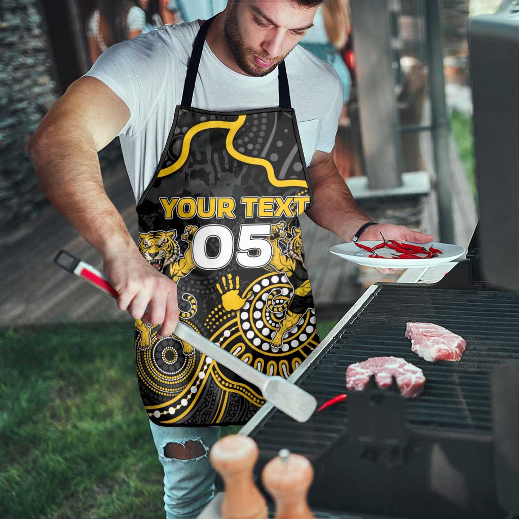 Custom Richmond Football Apron Aboriginal Dot Art Pattern