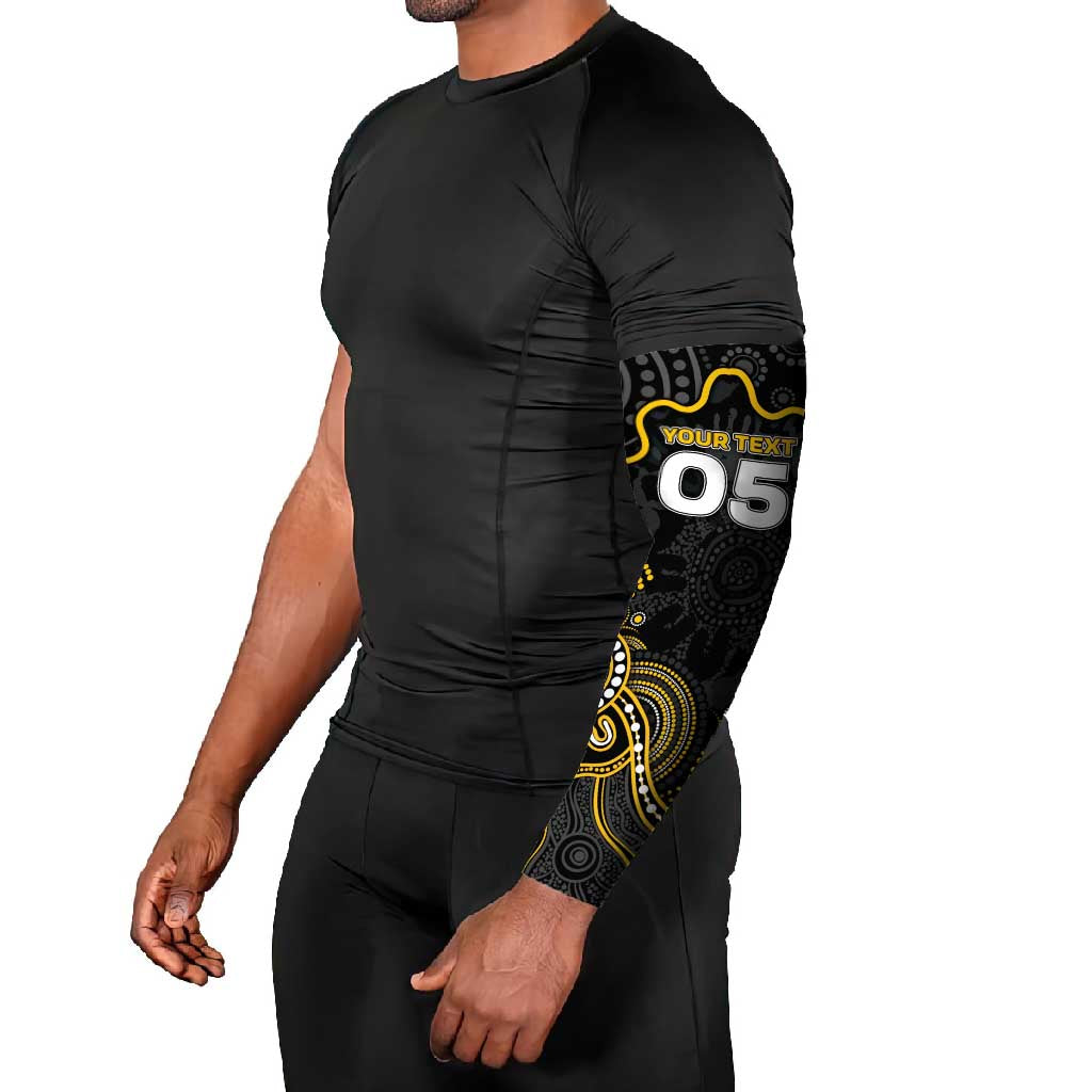 Custom Richmond Football Arm Sleeves Aboriginal Dot Art Pattern