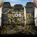 Custom Richmond Football Back Car Seat Cover Aboriginal Dot Art Pattern