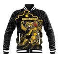 Custom Richmond Football Baseball Jacket Aboriginal Dot Art Pattern