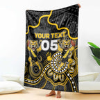 Custom Richmond Football Blanket Aboriginal Dot Art Pattern