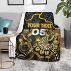 Custom Richmond Football Blanket Aboriginal Dot Art Pattern