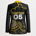 Custom Richmond Football Blazer Aboriginal Dot Art Pattern