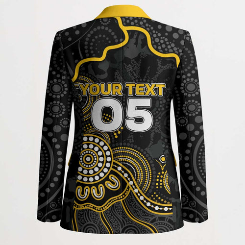 Custom Richmond Football Blazer Aboriginal Dot Art Pattern