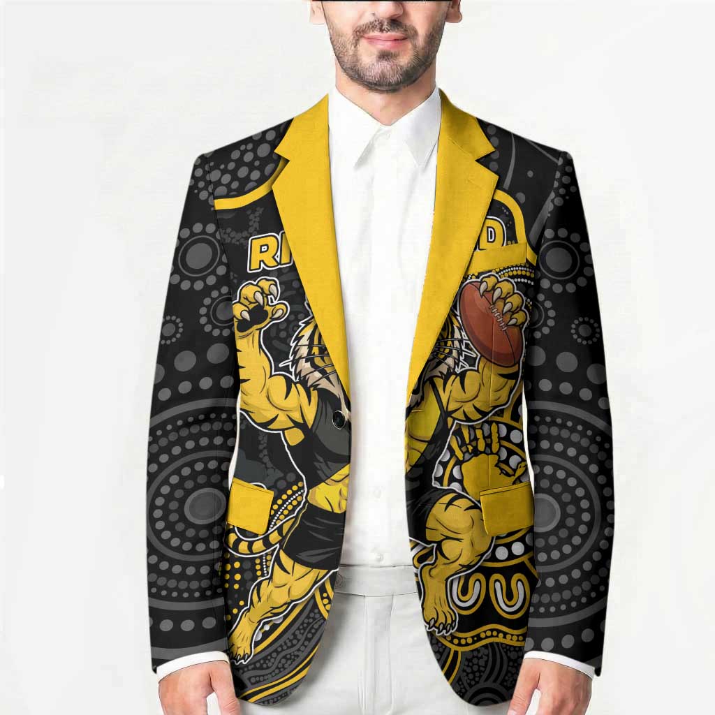 Custom Richmond Football Blazer Aboriginal Dot Art Pattern