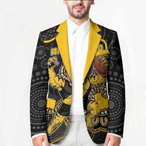 Custom Richmond Football Blazer Aboriginal Dot Art Pattern