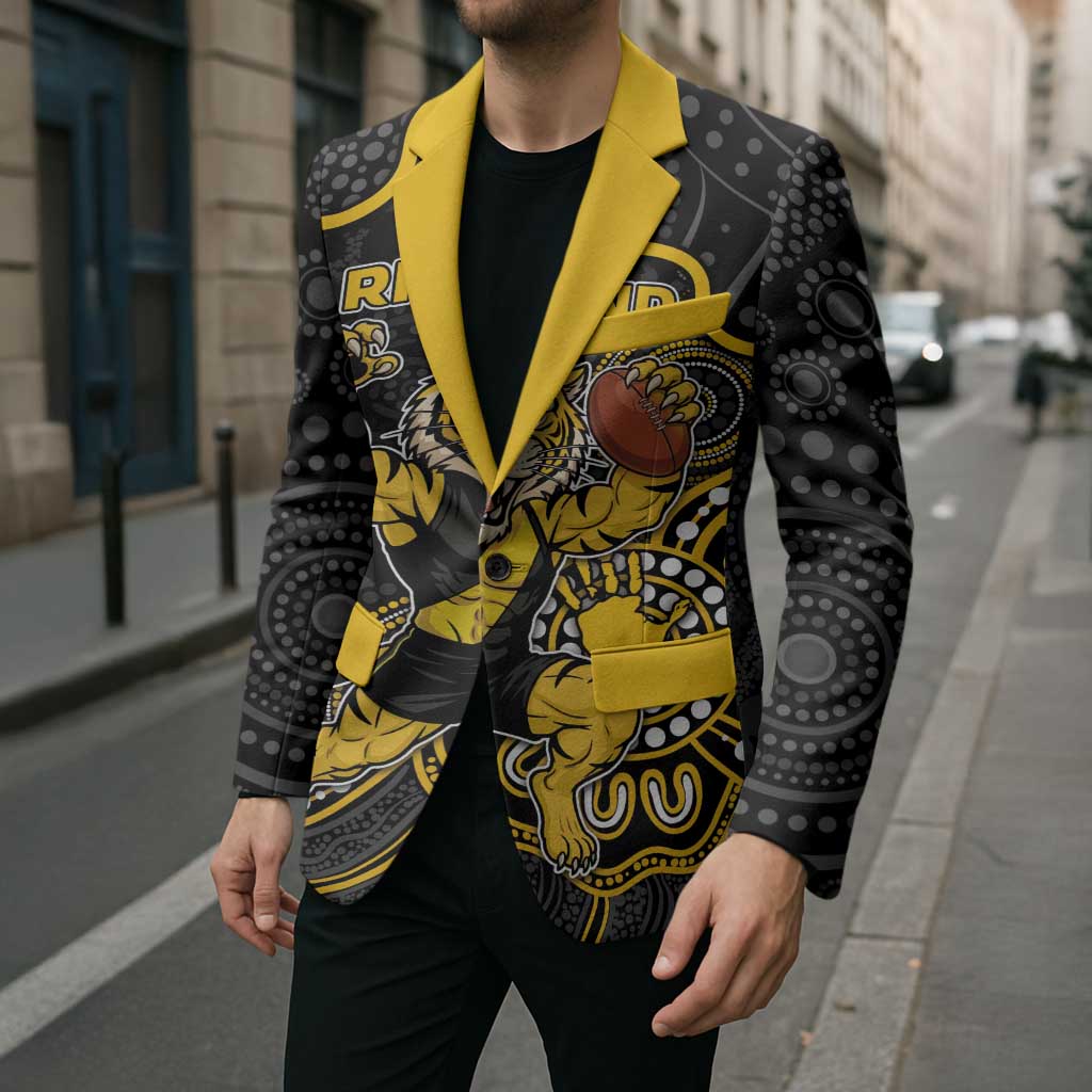 Custom Richmond Football Blazer Aboriginal Dot Art Pattern
