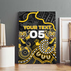 Custom Richmond Football Canvas Wall Art Aboriginal Dot Art Pattern