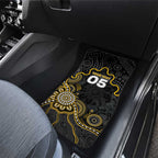 Custom Richmond Football Car Mats Aboriginal Dot Art Pattern
