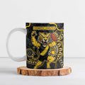 Custom Richmond Football Ceramic Mug Aboriginal Dot Art Pattern