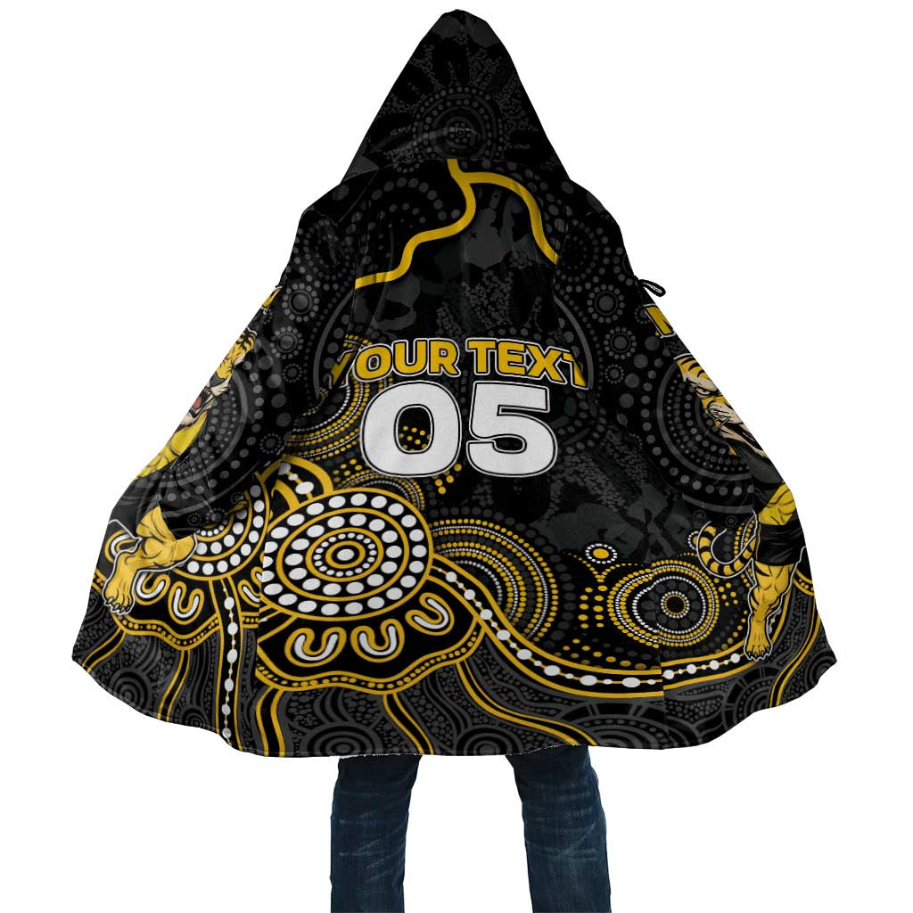 Custom Richmond Football Cloak Aboriginal Dot Art Pattern