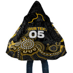 Custom Richmond Football Cloak Aboriginal Dot Art Pattern