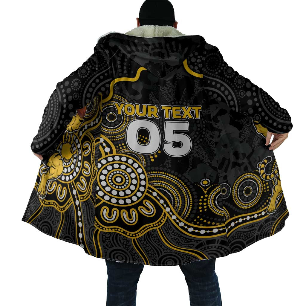 Custom Richmond Football Cloak Aboriginal Dot Art Pattern