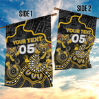 Custom Richmond Football Garden Flag Aboriginal Dot Art Pattern