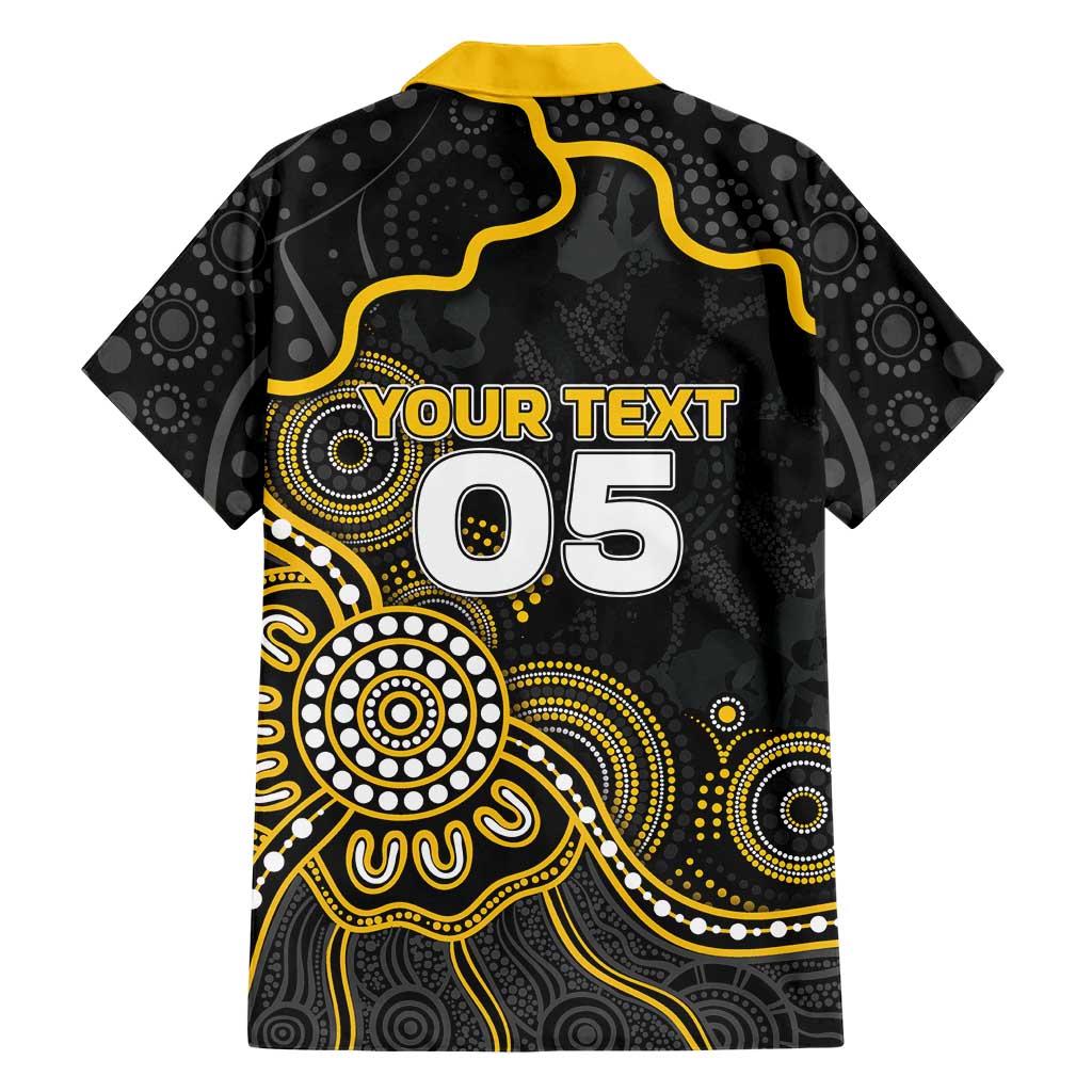 Custom Richmond Football Hawaiian Shirt Aboriginal Dot Art Pattern
