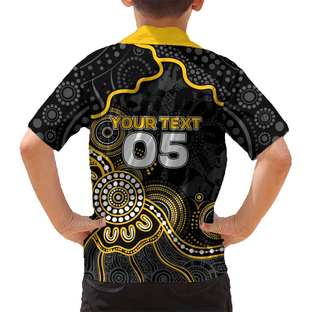 Custom Richmond Football Hawaiian Shirt Aboriginal Dot Art Pattern