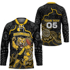 Custom Richmond Football Hockey Jersey Aboriginal Dot Art Pattern