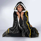 Custom Richmond Football Hooded Blanket Aboriginal Dot Art Pattern