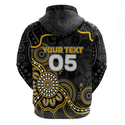 Custom Richmond Football Hoodie Aboriginal Dot Art Pattern