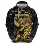 Custom Richmond Football Hoodie Aboriginal Dot Art Pattern