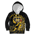 Custom Richmond Football Kid Hoodie Aboriginal Dot Art Pattern