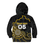 Custom Richmond Football Kid Hoodie Aboriginal Dot Art Pattern