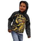 Custom Richmond Football Kid Hoodie Aboriginal Dot Art Pattern
