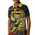 Custom Richmond Football Kid Polo Shirt Aboriginal Dot Art Pattern