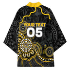 Custom Richmond Football Kimono Aboriginal Dot Art Pattern