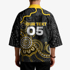 Custom Richmond Football Kimono Aboriginal Dot Art Pattern