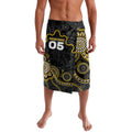 Custom Richmond Football Lavalava Aboriginal Dot Art Pattern
