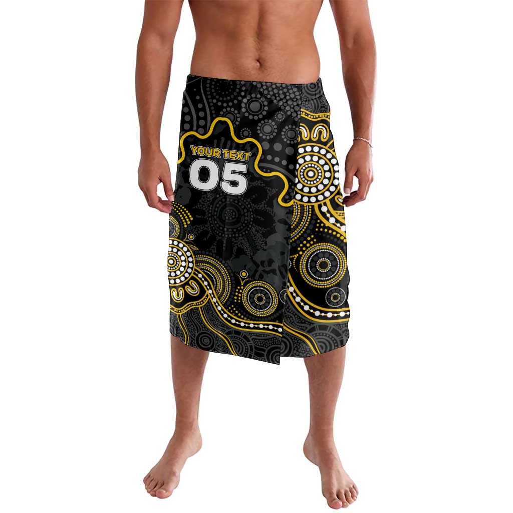 Custom Richmond Football Lavalava Aboriginal Dot Art Pattern