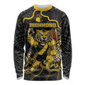 Custom Richmond Football Long Sleeve Shirt Aboriginal Dot Art Pattern