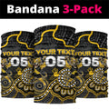 Custom Richmond Football Neck Gaiter Aboriginal Dot Art Pattern