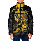 Custom Richmond Football Padded Jacket Aboriginal Dot Art Pattern