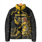 Custom Richmond Football Padded Jacket Aboriginal Dot Art Pattern