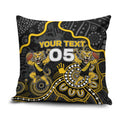 Custom Richmond Football Pillow Cover Aboriginal Dot Art Pattern