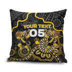 Custom Richmond Football Pillow Cover Aboriginal Dot Art Pattern