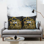 Custom Richmond Football Pillow Cover Aboriginal Dot Art Pattern