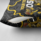 Custom Richmond Football Pillow Cover Aboriginal Dot Art Pattern