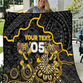 Custom Richmond Football Quilt Aboriginal Dot Art Pattern