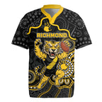 Custom Richmond Football Rugby Jersey Aboriginal Dot Art Pattern