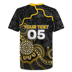 Custom Richmond Football Rugby Jersey Aboriginal Dot Art Pattern