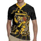 Custom Richmond Football Rugby Jersey Aboriginal Dot Art Pattern