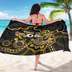 Custom Richmond Football Sarong Aboriginal Dot Art Pattern