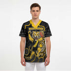 Custom Richmond Football Scrub Top Aboriginal Dot Art Pattern