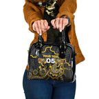 Custom Richmond Football Shoulder Handbag Aboriginal Dot Art Pattern
