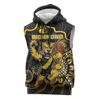 Custom Richmond Football Sleeveless Hoodie Aboriginal Dot Art Pattern