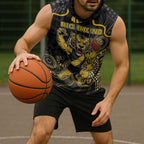 Custom Richmond Football Sleeveless Hoodie Aboriginal Dot Art Pattern